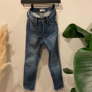 Madewell 10 inch high rise skinny jeans 23